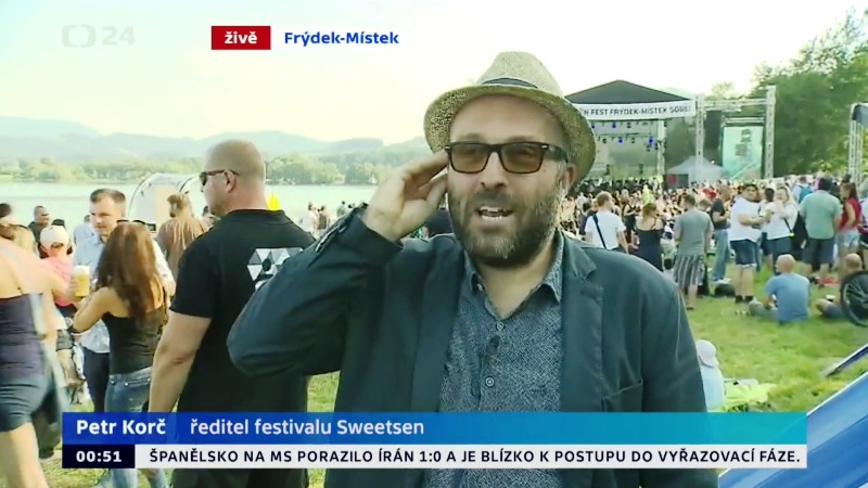 Sweetsen Fest v České televizi